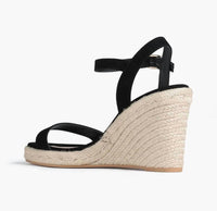 STUART WEITZMAN Women's Teddi Espadrille Wedge Sandals in black - women's shoe - alternate view