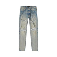 Amiri Men's Thrasher Plus Distressed Jeans in clay indigo - men's jeans