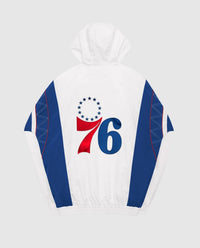 Starter - Men's Philadelphia 76ers Home Team Half-zip Jacket