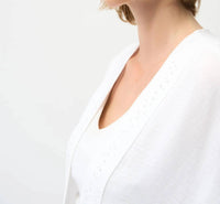 Joseph Ribkoff - Embellished Open Front Cover-up Blazer
