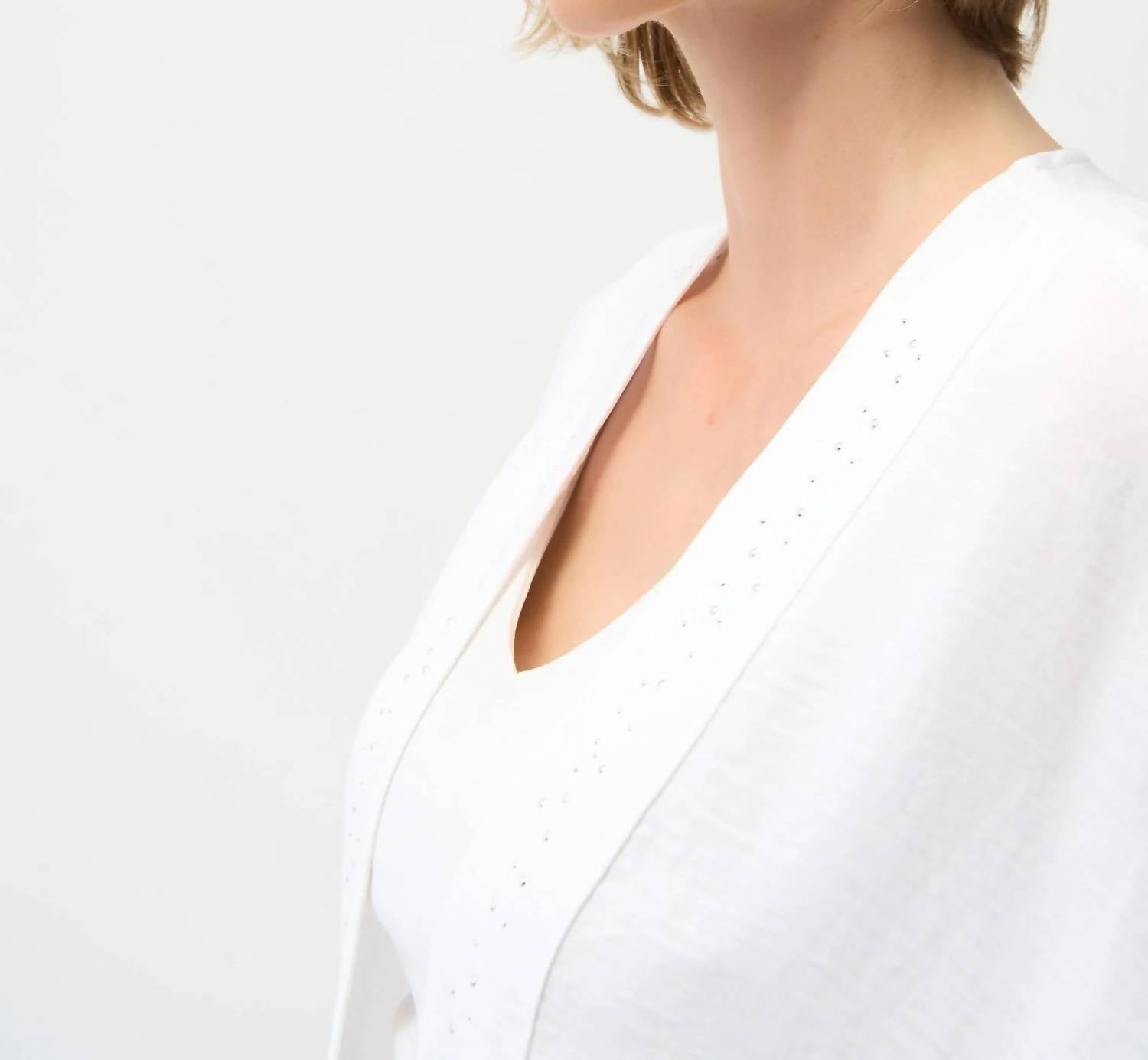 Joseph Ribkoff - Embellished Open Front Cover-up Blazer