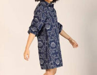 Maude Vivante - Alba Button Up Collar Shift Dress