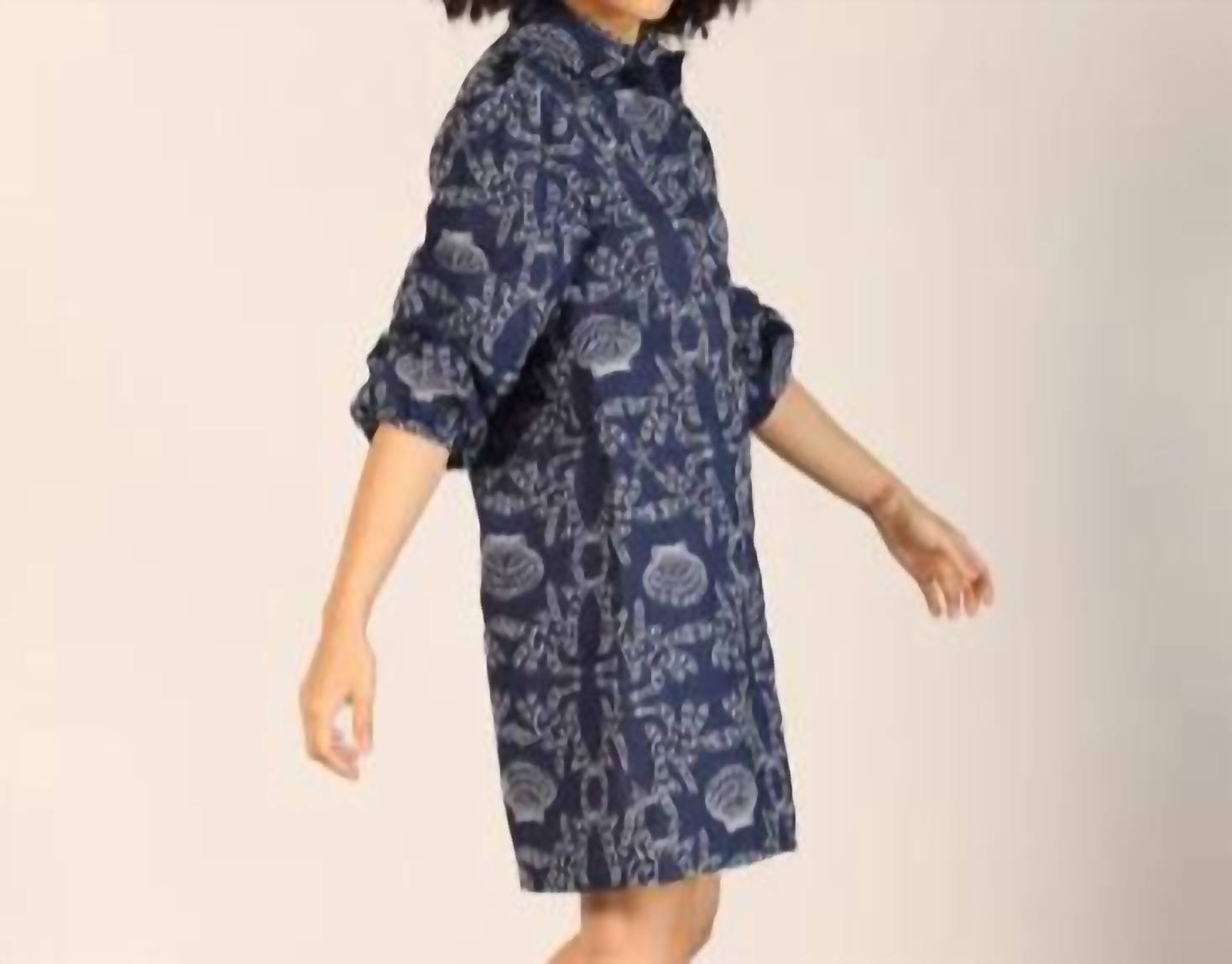 Maude Vivante - Alba Button Up Collar Shift Dress