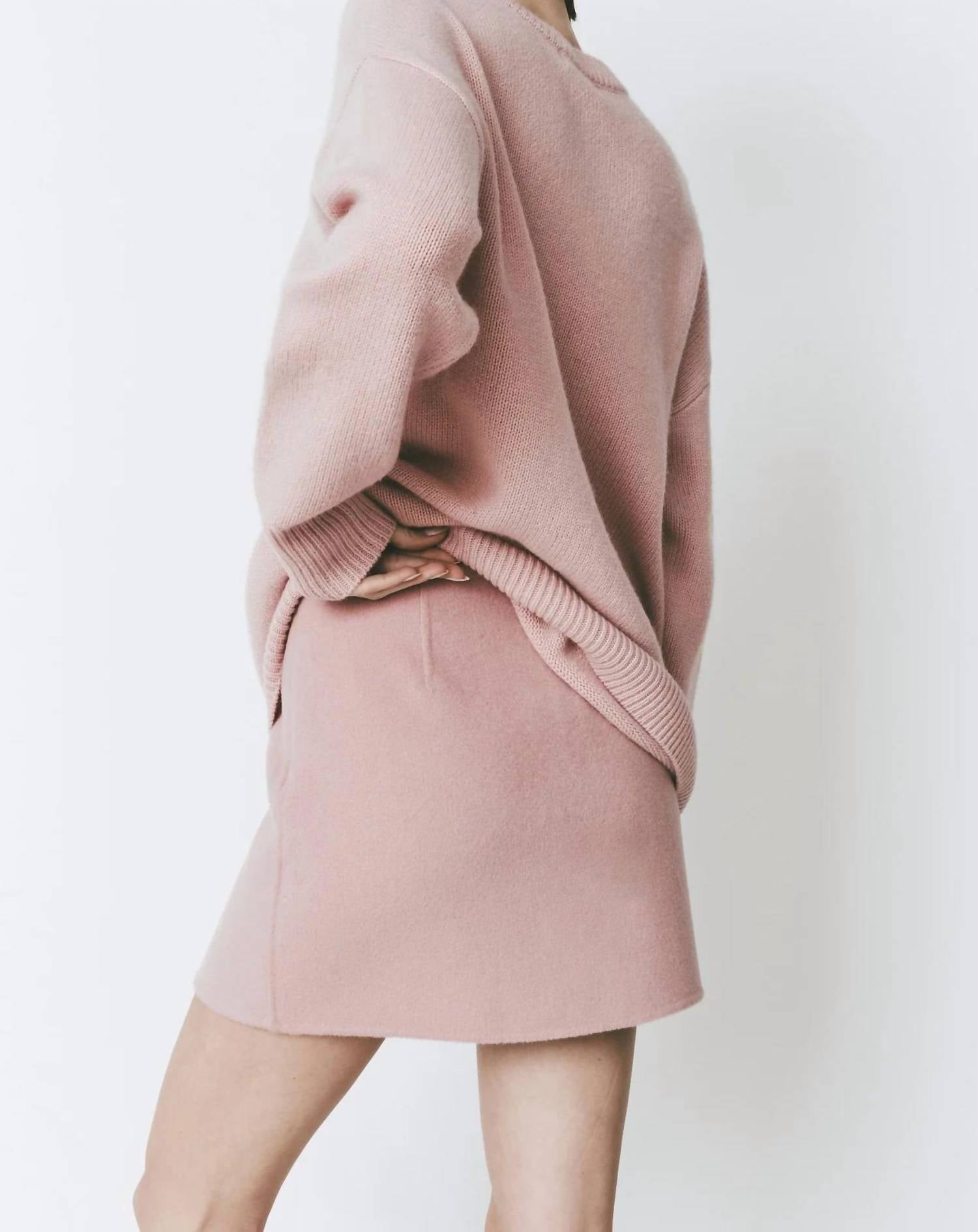 Sophie Rue Mirabeau Mini Skirt in rose - women's skirt - alternate view