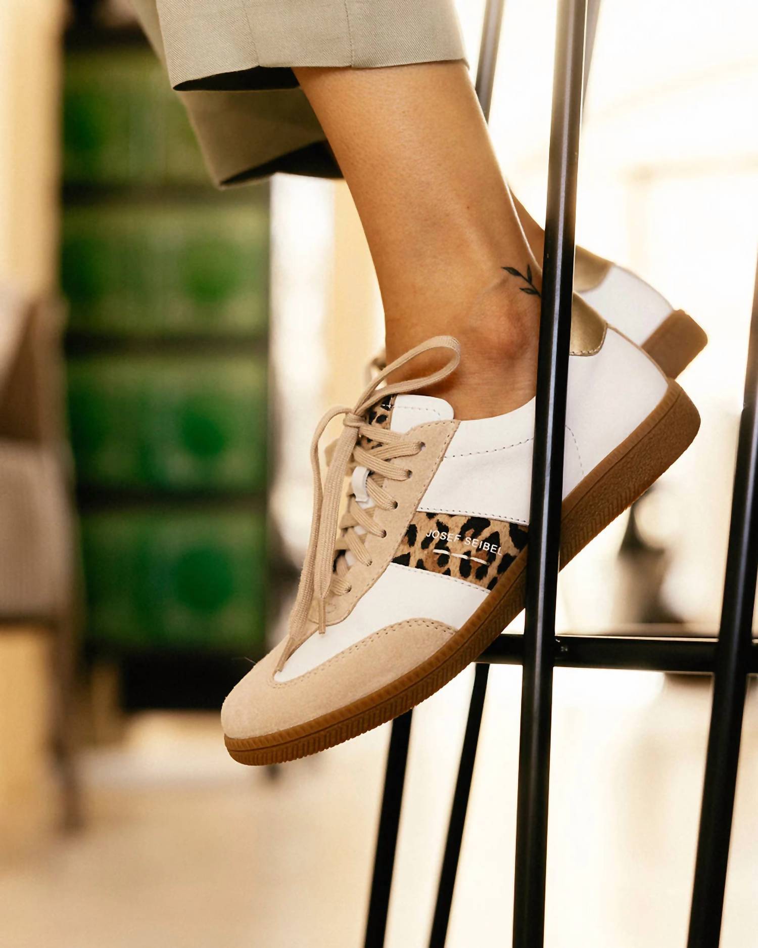 JOSEF SEIBEL Women's Joleen 03 Sneakers in beige leo - women's sneaker - view 5