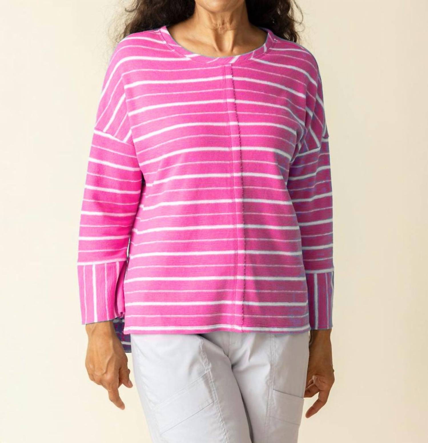Habitat - Terry Striped Boxy Crew Top