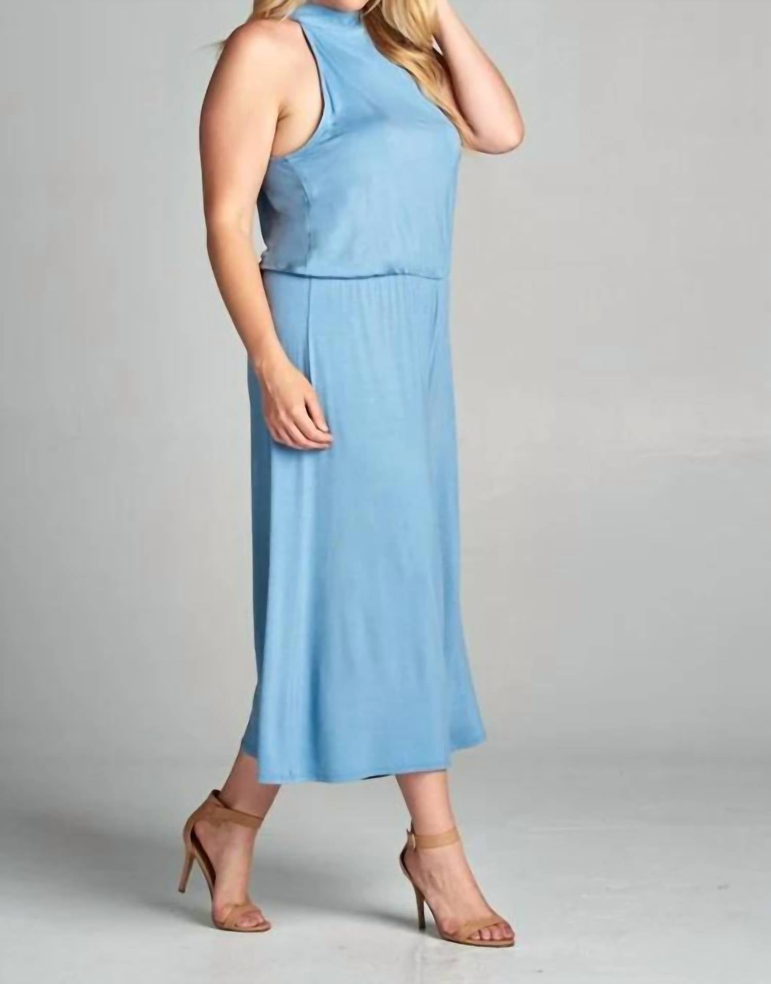 Emerald Collection - Halter Style Midi Jumpsuit