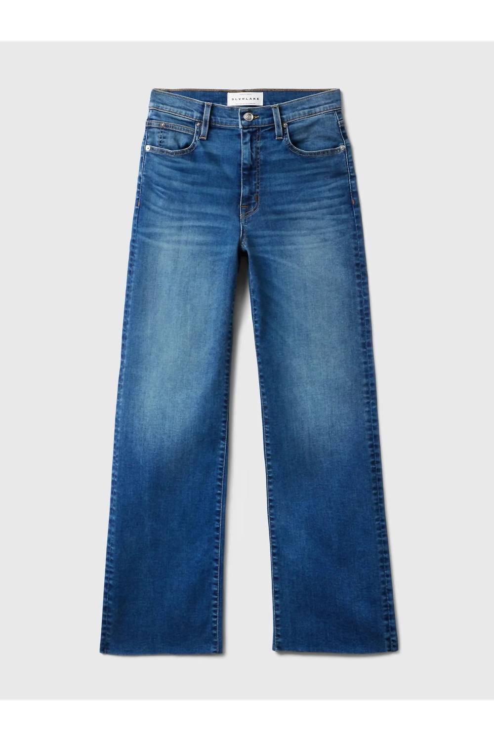 SLVRLAKE Grace Jeans in coyote creek blue - women's jeans