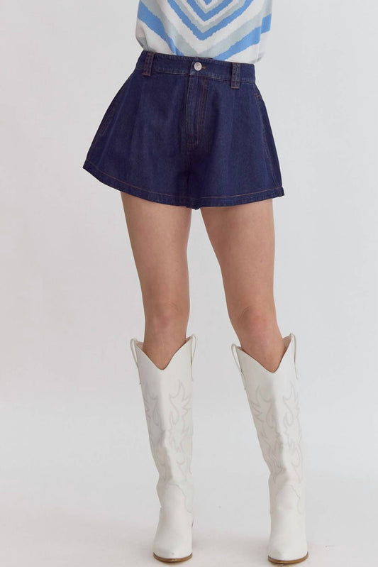 Entro - Denim Flare Short