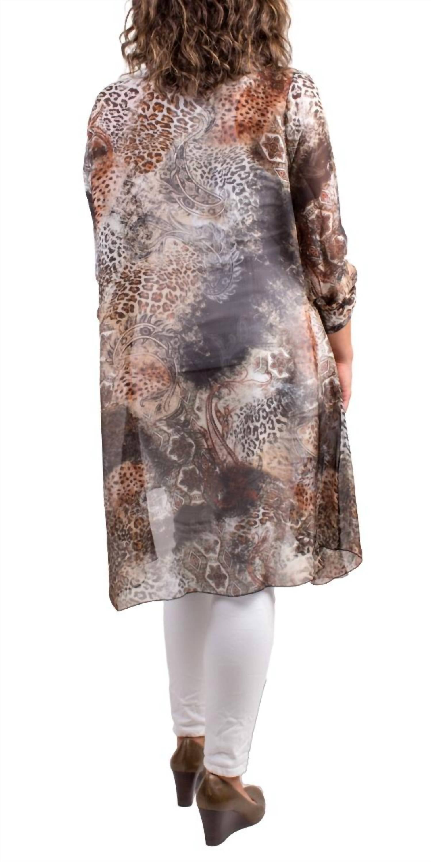 Gigi Moda - Portici Paisley Silk Cardigan