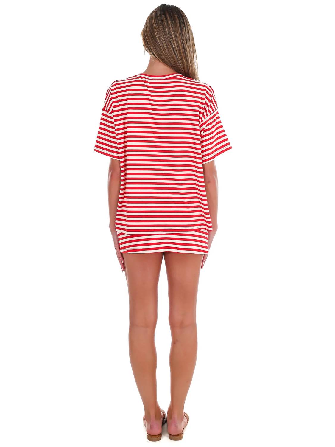Le Lis - Women's According To You Stripe Two Piece Set