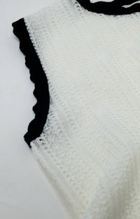 Q2 - Classic Knitted Pointelle Top