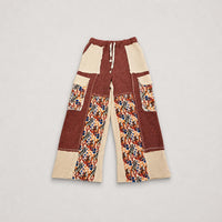 Pol - Women's Thermal quilted detail floral knit pant