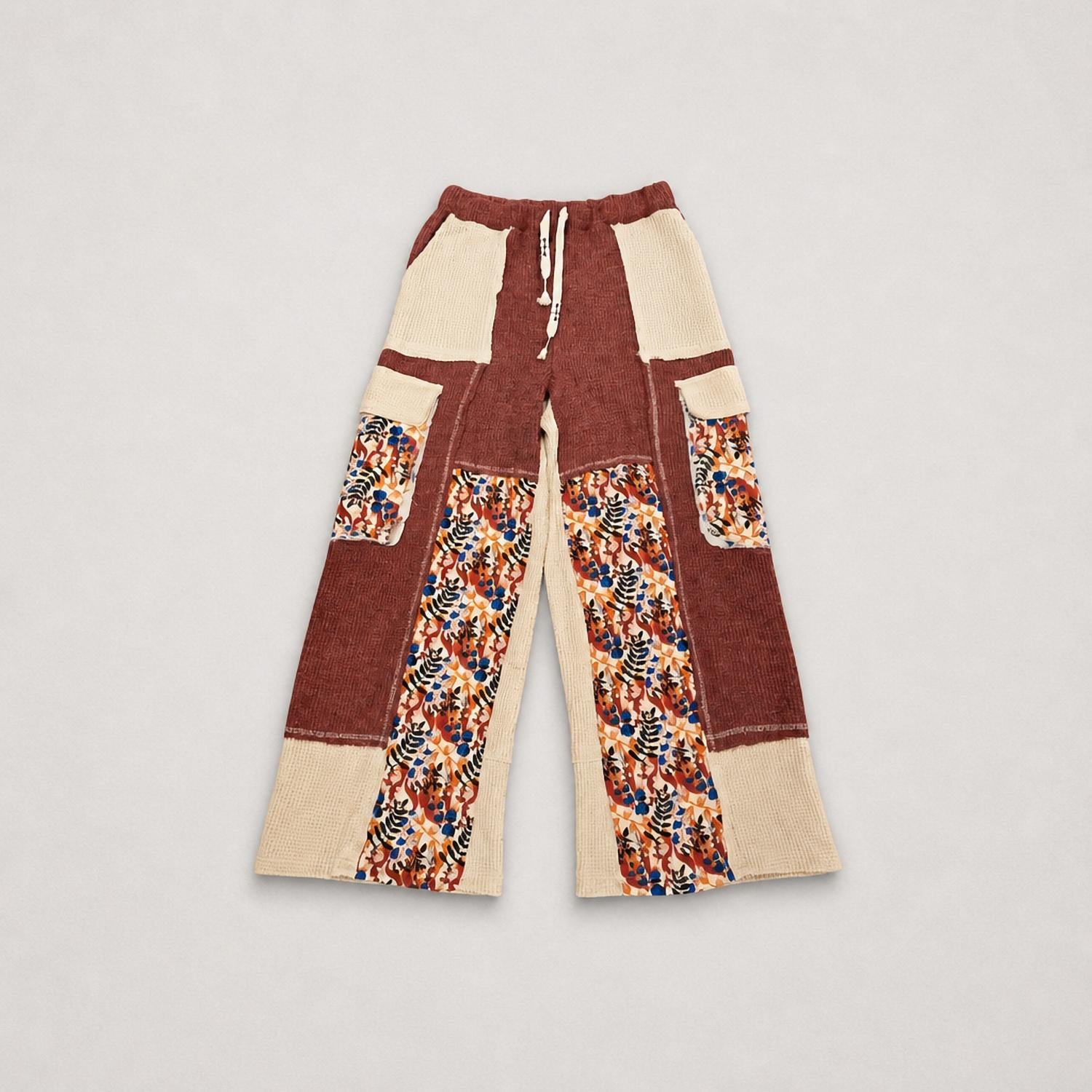 Pol - Women's Thermal quilted detail floral knit pant