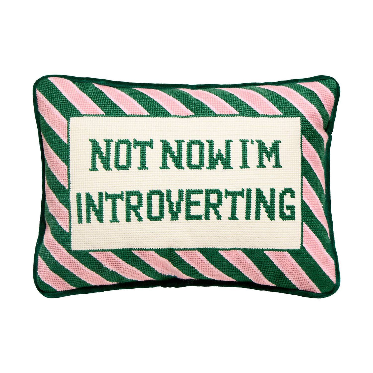 Peking Handicraft - Unisex Not Now I'm Introverting Pillow