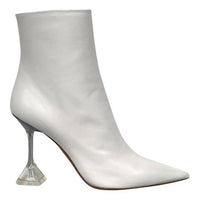 Amina Muaddi - Women's Giorgia Croc Leather Mid-calf Boots