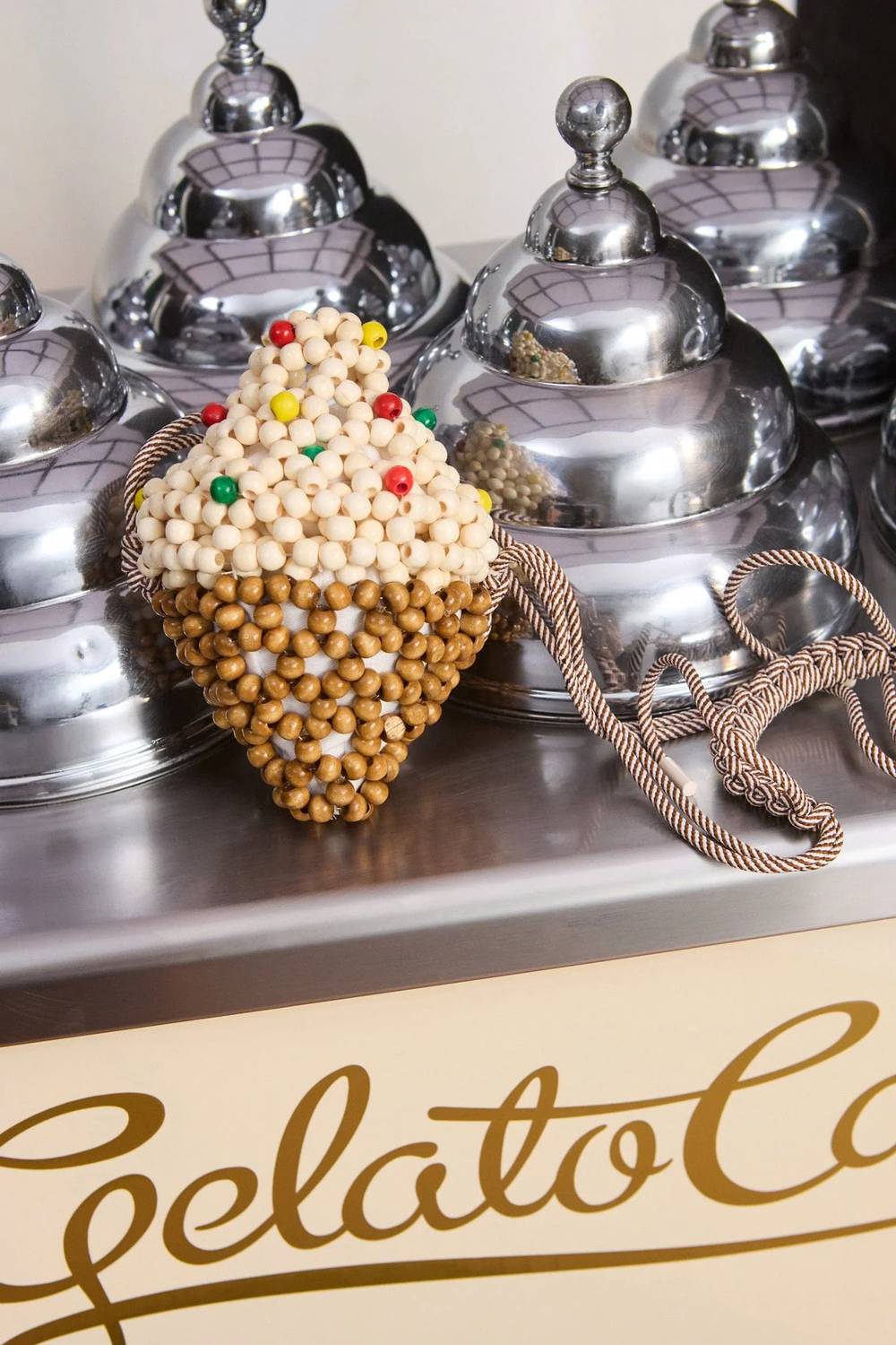 Alemais - Wood Bead Gelato Mini Bag
