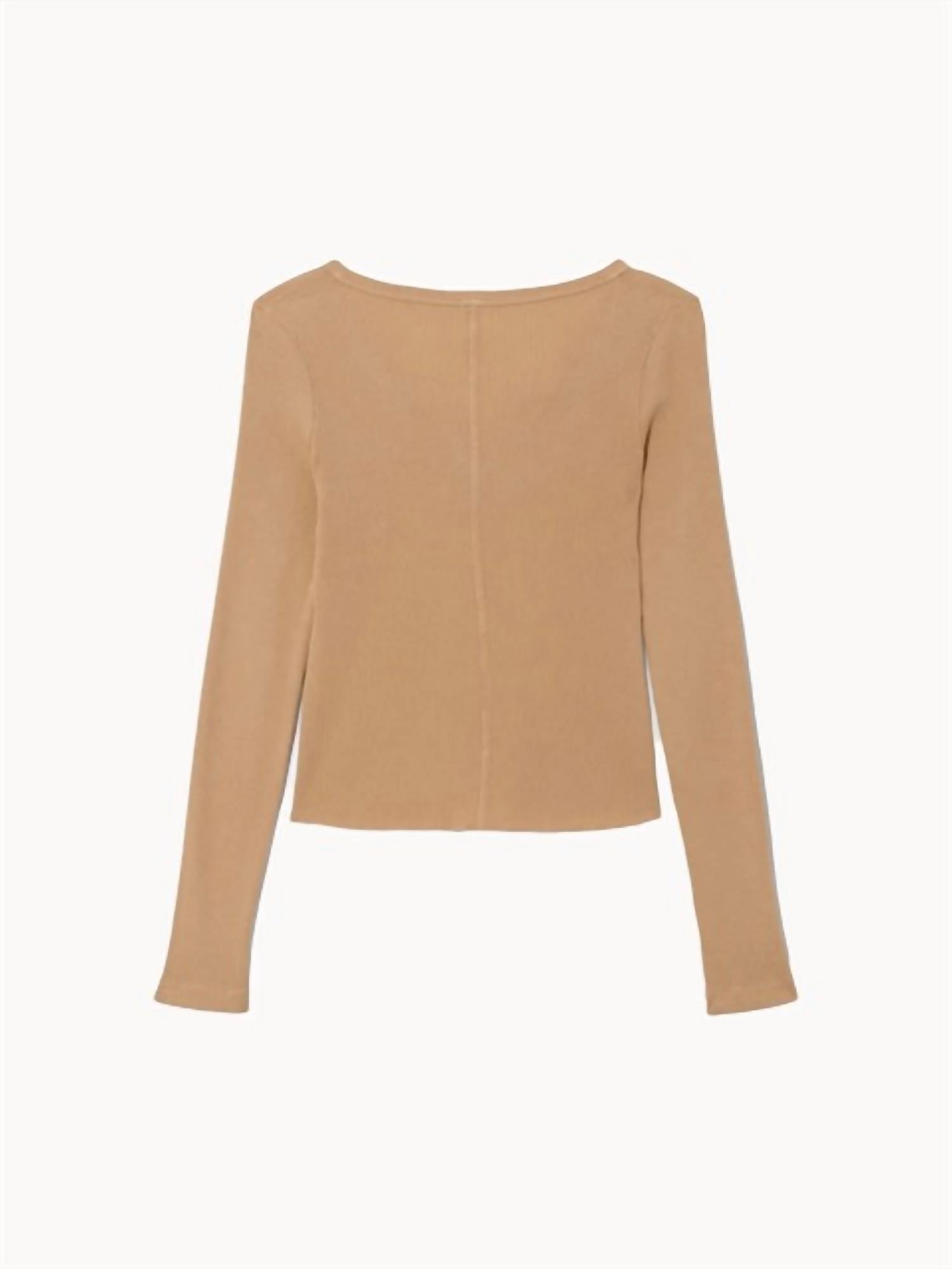 Re/Done - V-cut Baby Long Sleeve Tee