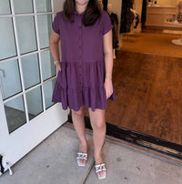 STARKx Women's Brie Dress in plum - women's dress