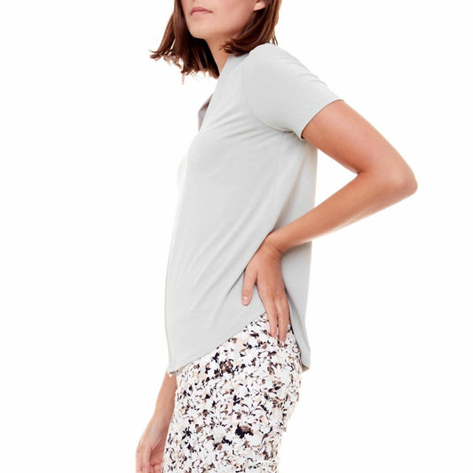 Bamboo Short Sleeve Vneck Top