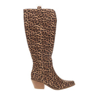 Corkys Footwear Women's Hats Off Over The Calf Boot in leopard - women's shoe
