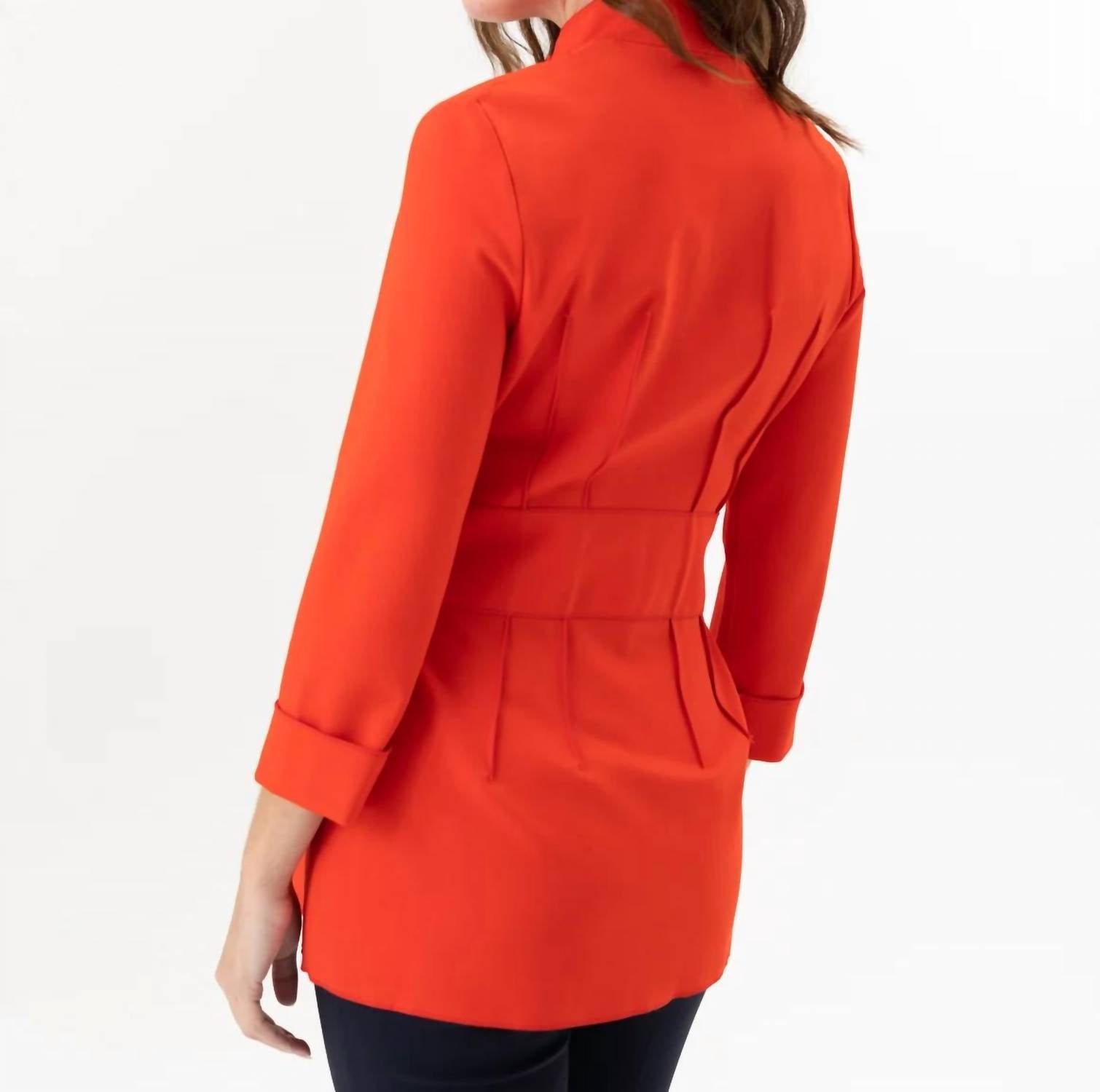 Renuar - Woven Sashed Jacket