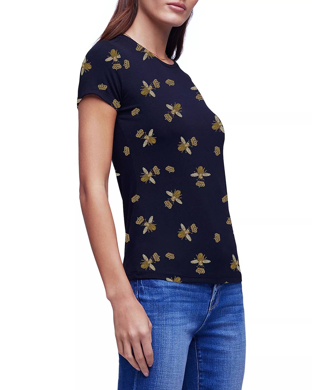 L'Agence - Ressi Bee Print Tee Shirt