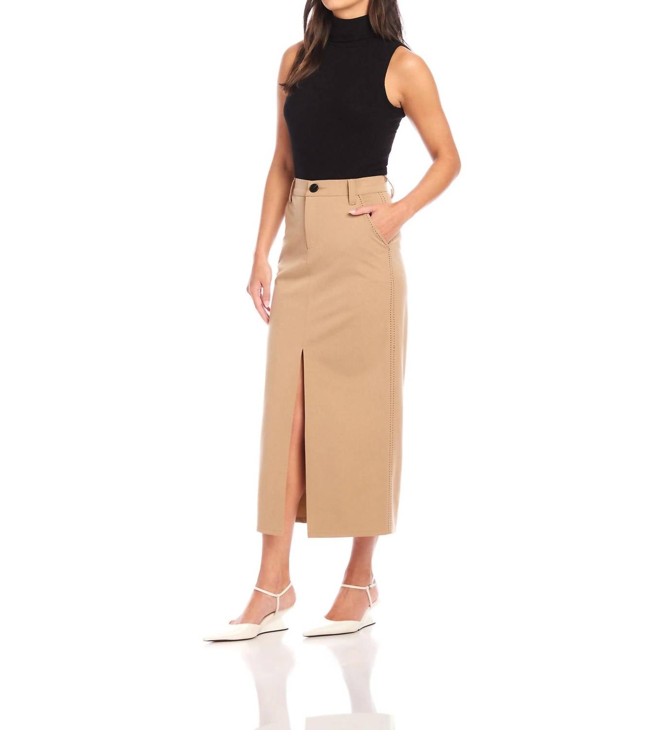 Fifteen Twenty - Claire Saddle Stitch Skirt