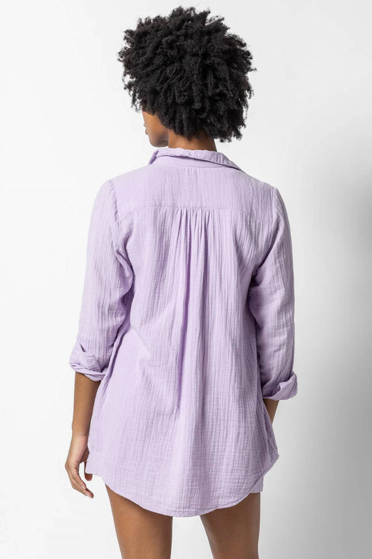 Lilla P - Long Sleeve Button Down Tunic