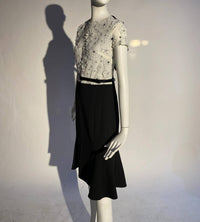 Kevan Hall - Appliqué Floral Mini Dress