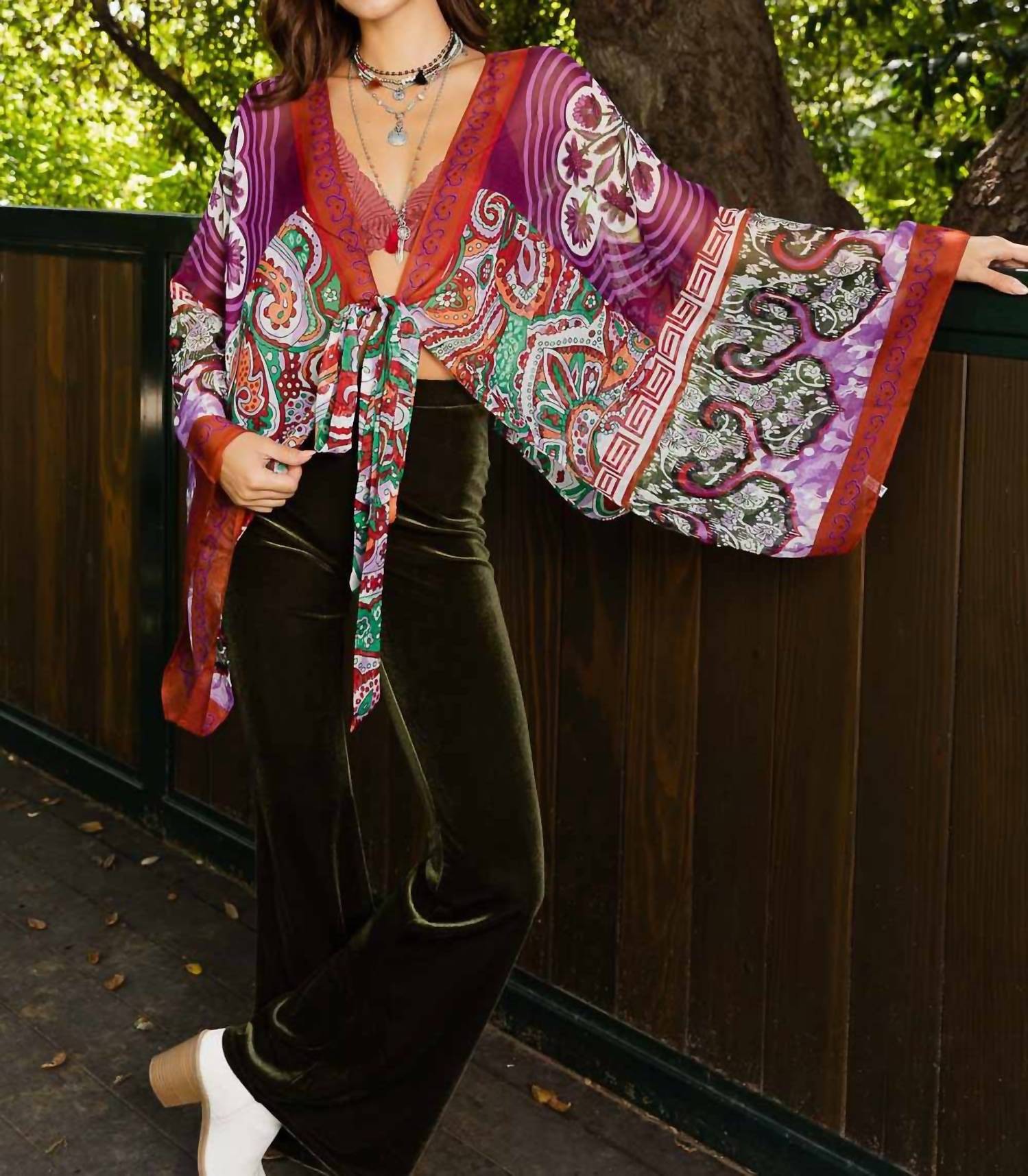 Leto - Boho Chic Tie Front Wrap
