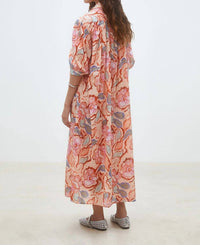 Suncoo - Cadix Floral Maxi Shirt Dress