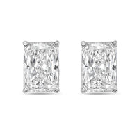Diana M Jewels - Women's Radiant Lab-grown Diamond Stud Earrings (1.00 Tcw) - Delicate