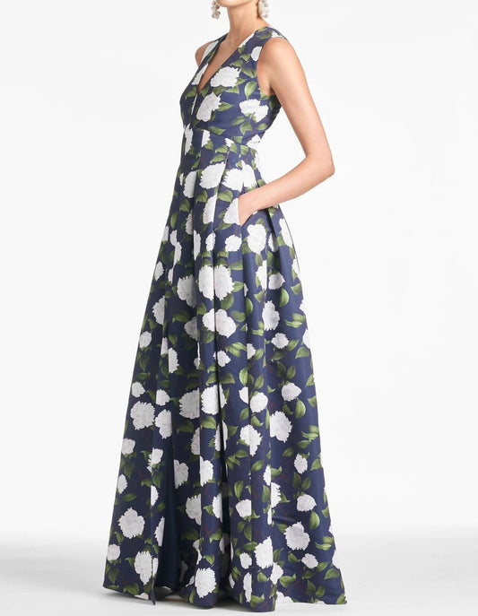 Sachin & Babi - Brooke Floral Print Gown