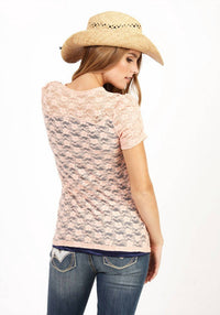 Adiktd - Lace Tee With Contrast Lining