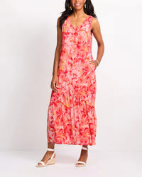 Tribal - Soleil Sleeve Maxi Dress