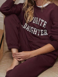 Favorite Daughter Collegiate Sweatshirt in burgandy - women's top - view 5