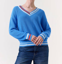 Wispr - Vivienne Stripe V-neck Sweater