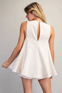Ee:Some - Fabulous Flared Cream Top
