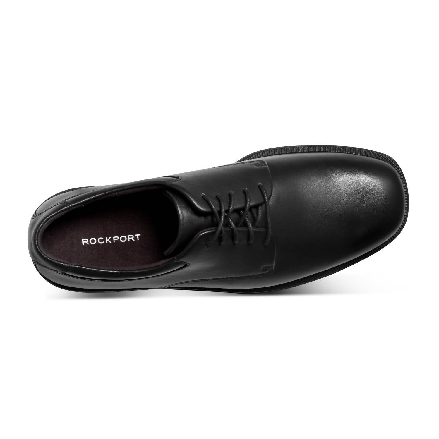ROCKPORT Men's Margin Shoe in black - men's shoe - detail view