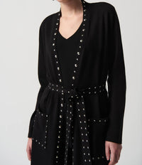 Joseph Ribkoff - Satine Sweater Knit Studded Contour Cover-up