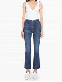 Mother - Hustler Flood Fray Ankle Bootcut Jeans