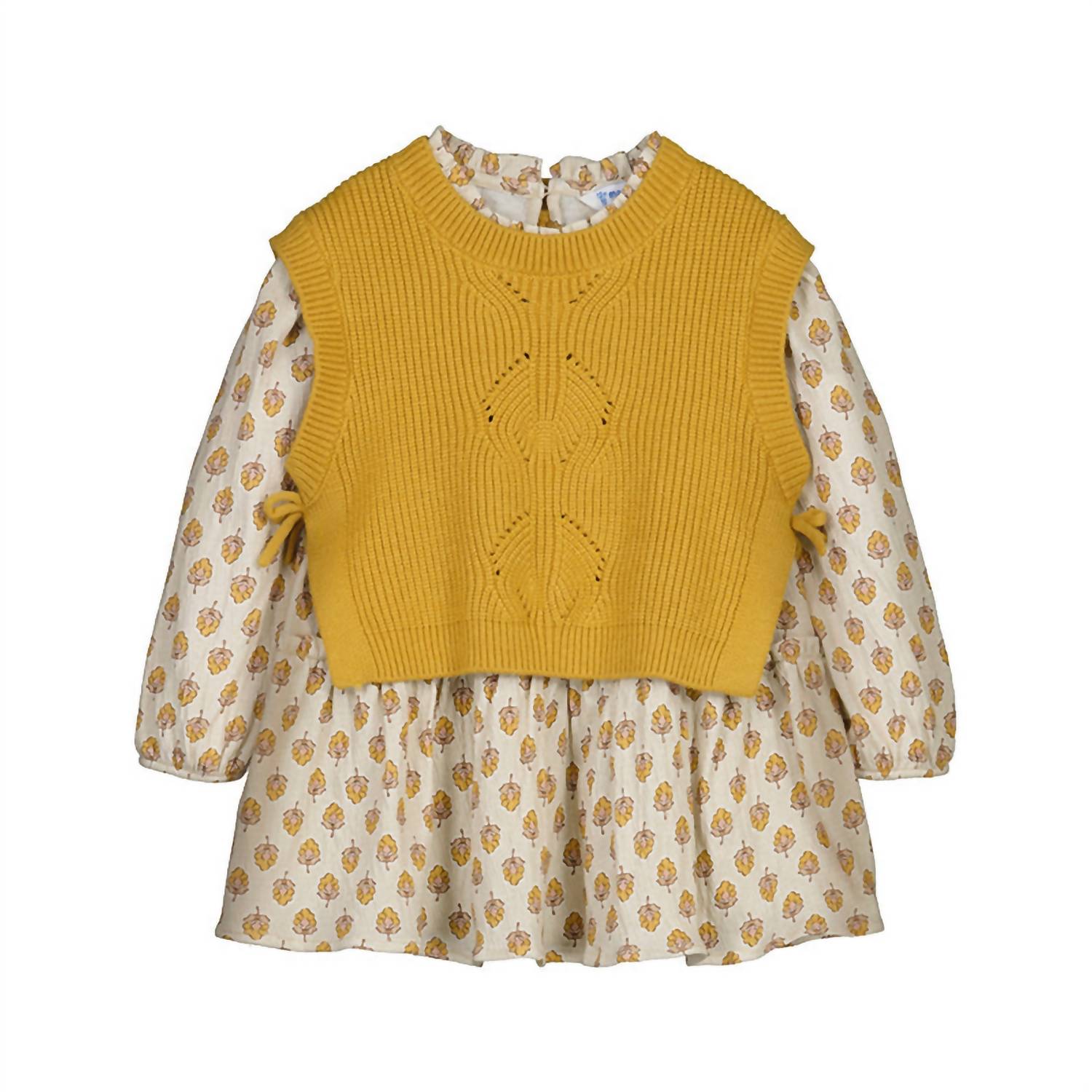 Mayoral - Girls' Knitted Vest Dress