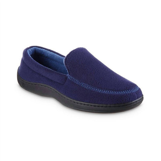 Isotoner - Men's Roman Recycled Fleece Moccasin Slippers
