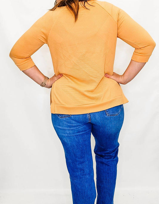 Tribal - Fiesta Ribbed Crew Neck Top