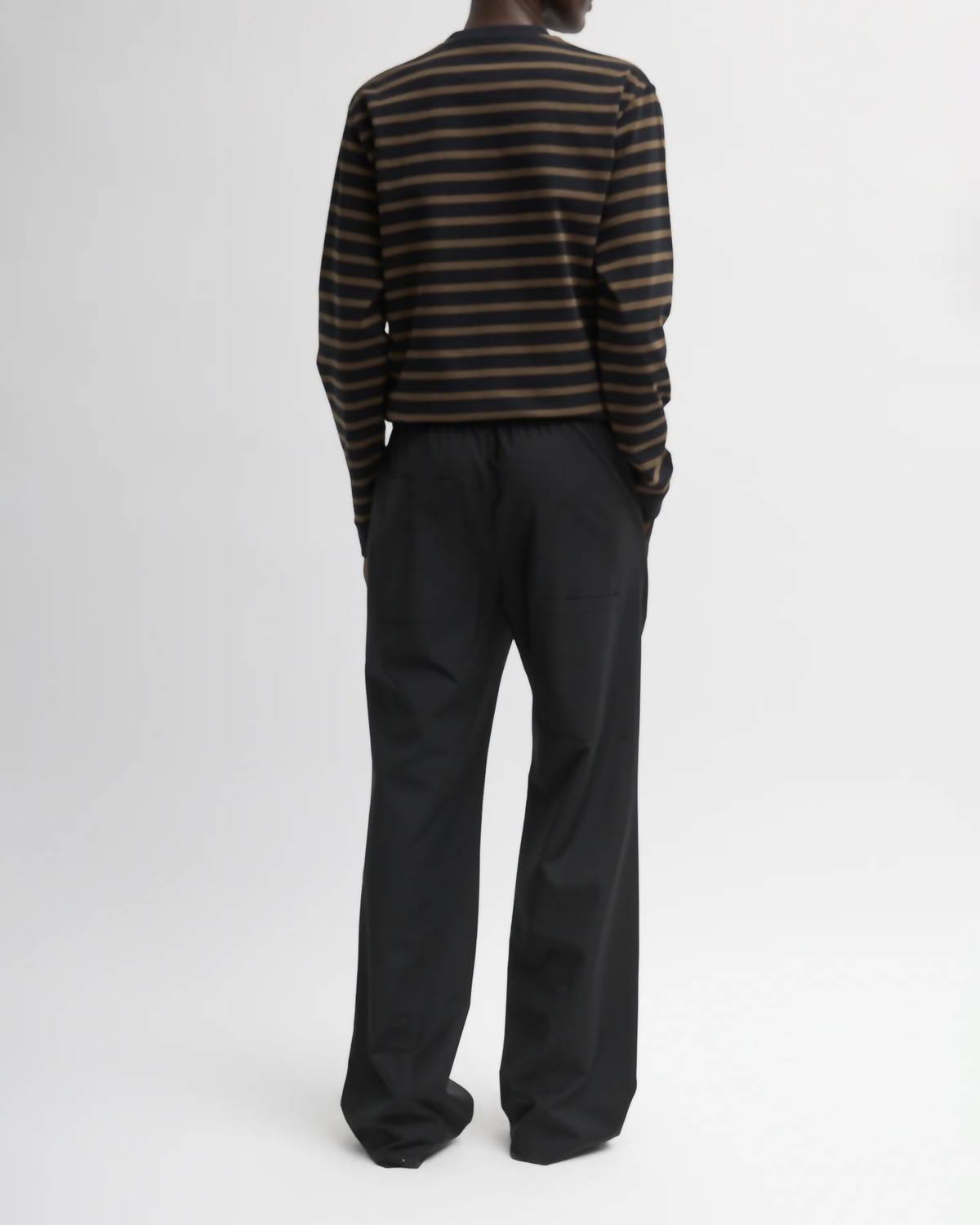 Tibi Tropical Wool Scottie Jogger in black - women's pants - alternate view