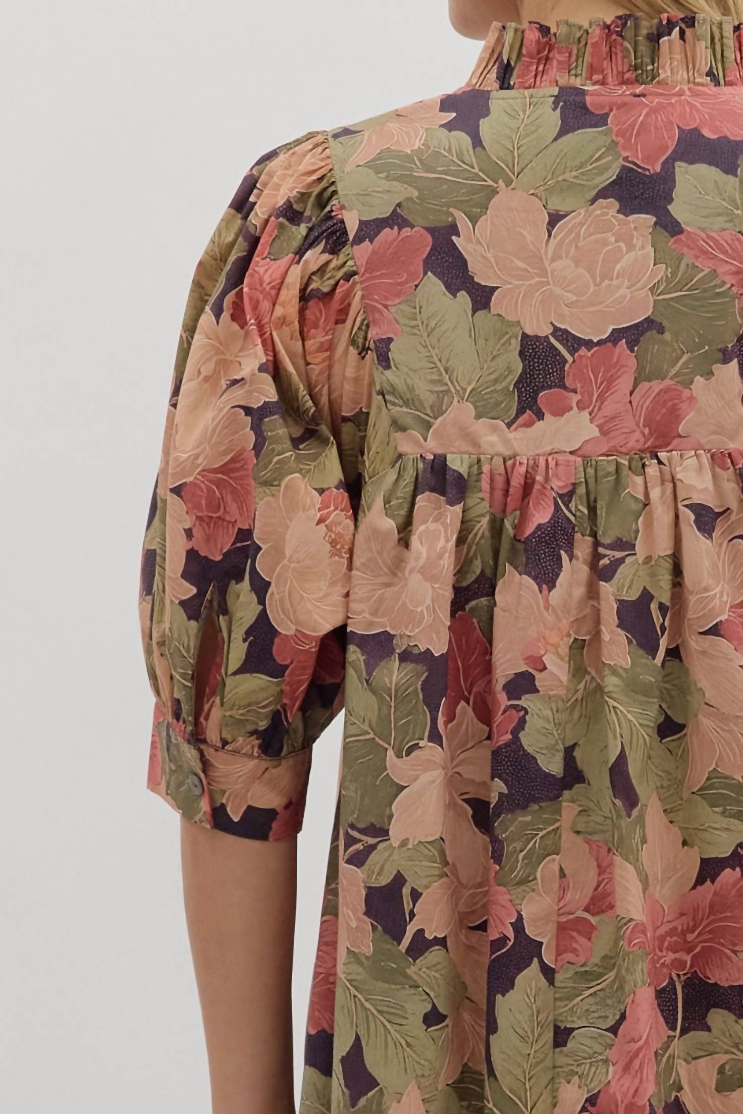 Entro - Autumn Bloom Mini Dress