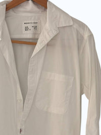 CISSA Women's Button Down Mini Dress in optic white - women's dress - detail view