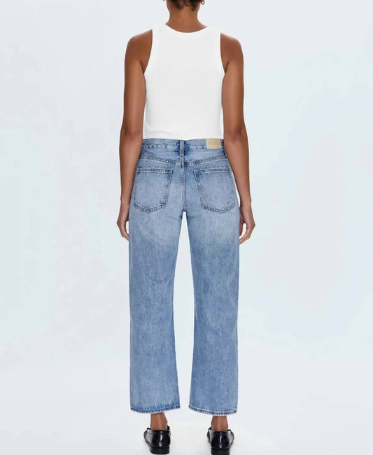 Pistola - Lexi Mid Rise Bowed Straight Jeans