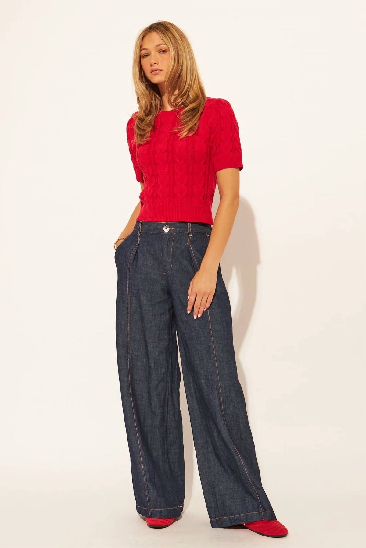 John + Jenn - Percy Short Sleeve Sweater